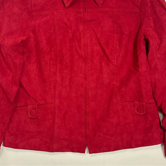 Denver Hanes Cozy Classics Ruban Red Women’s Jacket Size L - Picture 3 of 13